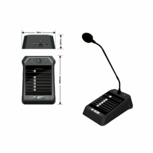 Настолна микрофонна конзола, 5 зонална - Euroshine EM-5 30400037
